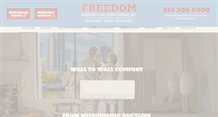 Desktop Screenshot of freedomheatingandair.com
